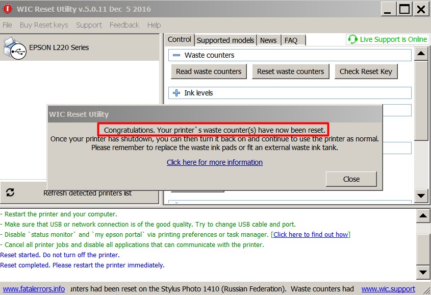 Wic Reset Key Serial Numberl