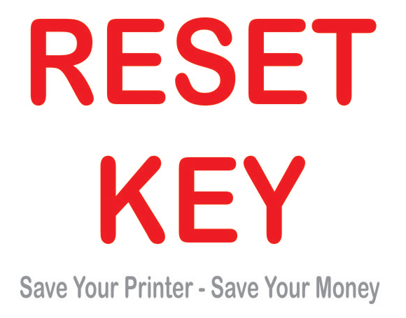 RESET KEY for PP-50, PP-50BD, PP-100 waste ink counters reset