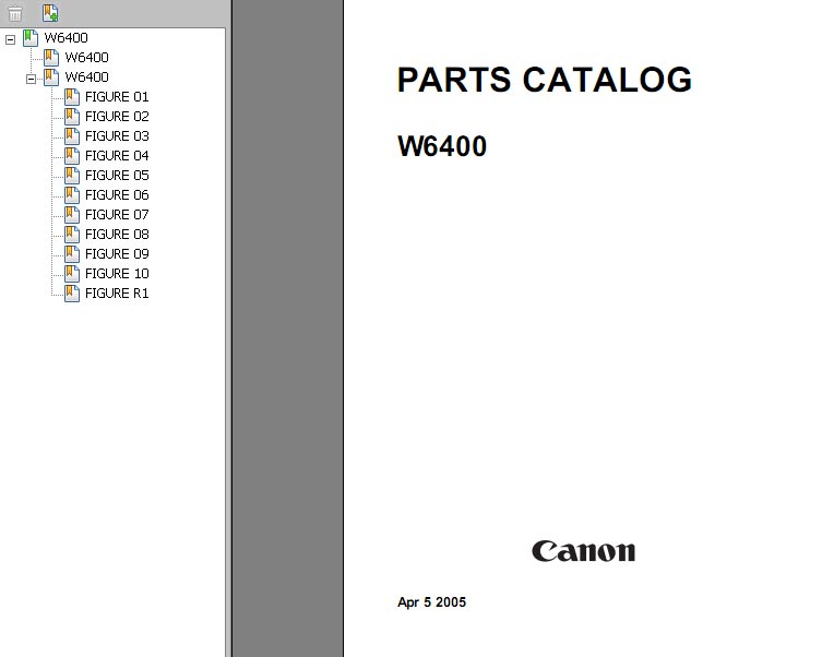 CANON imagePROGRAF-W6400 printer  Parts Catalog