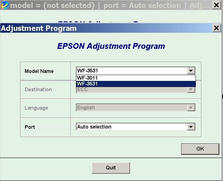 Epson <b>WorkForce WF-3011, WF-3531</b> (ECC China) Ver.1.0.5 Service Adjustment Program  <font color=red>New!</font>