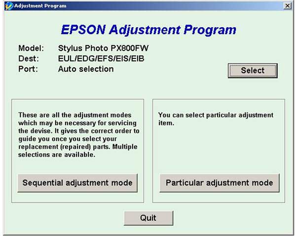 Epson Adjustment Program    -  4