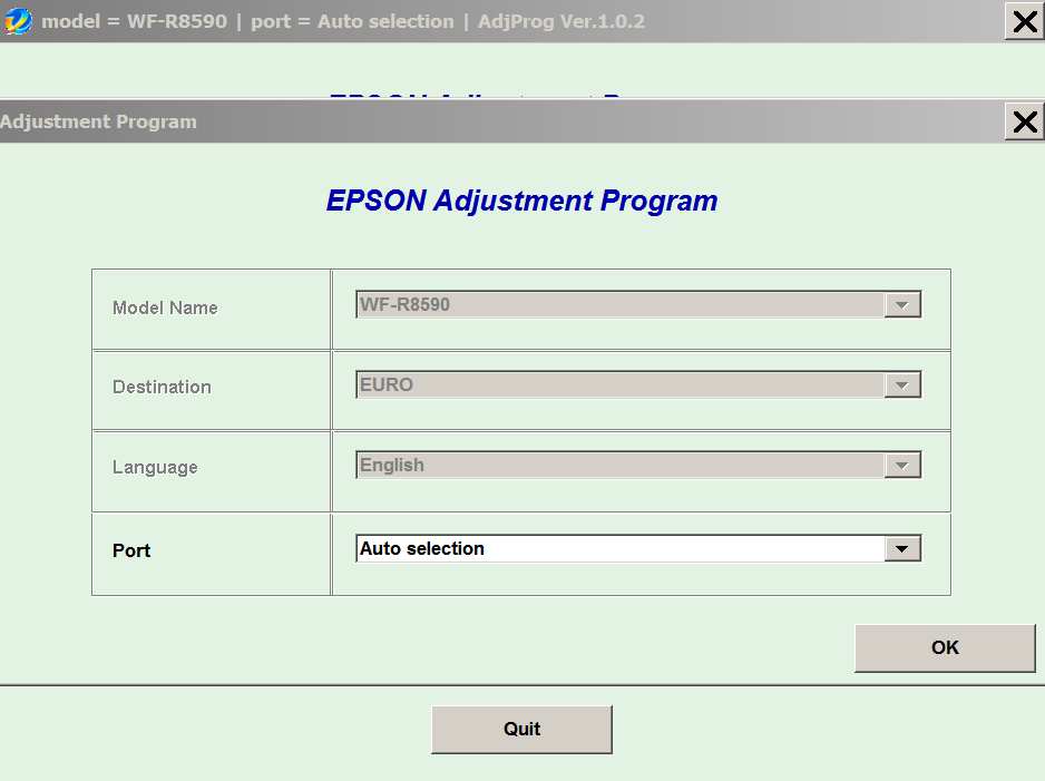 Epson <b>WorkForce WF-R8590 </b> (Euro) Ver.1.0.2 Service Adjustment Program  <font color=red>New!</font>