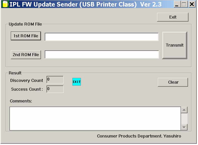 ! Epson <b>IPL USB Sender</b> - service utility for updating printer firmware <font color=red>New!</font>