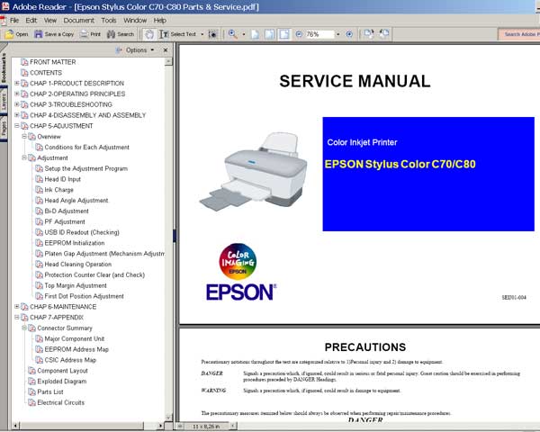 Инструкция К Принтеру Epson C45