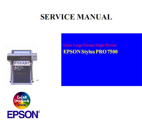 Stylus Pro 7500 Printer Service Manual