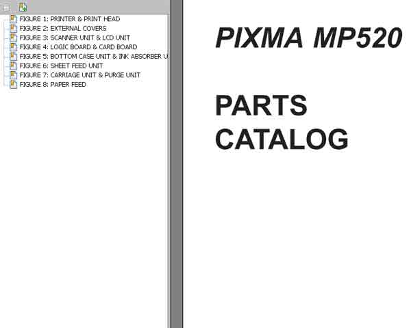 CANON MP520 Parts Catalog
