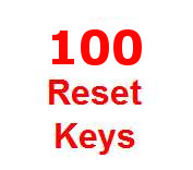 100 Reset Keys