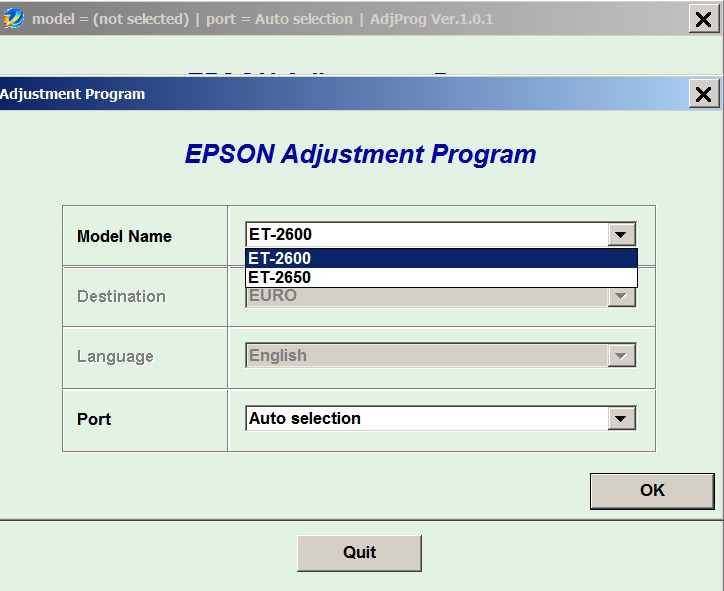 Donation Poesi Festival Epson ET-2600, ET-2650 (EURO) Ver.1.0.1 Service Adjustment Program New! -  Service Manuals download service