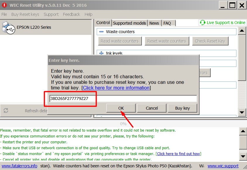 RESET KEY for the WIC Reset Uility - Service Manuals ...