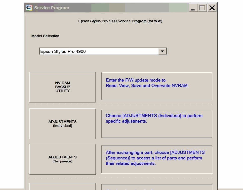 epson printer adjustment program