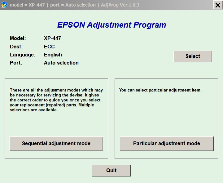 Epson XP-55, XP-510, XP-610, XP-615, XP-710, XP-810 (Euro, Belgium