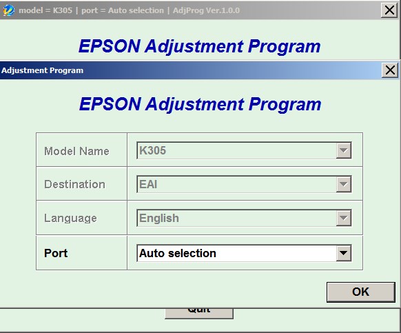 Reset Epson XP 2105 Wicreset Key 