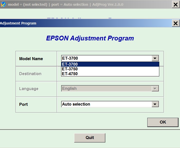 Epson <b>ET-3700, ET-3750, ET-4750 </b> (EAI) Ver.1.0.0 Service Adjustment Program  <font color=red>New!</font>