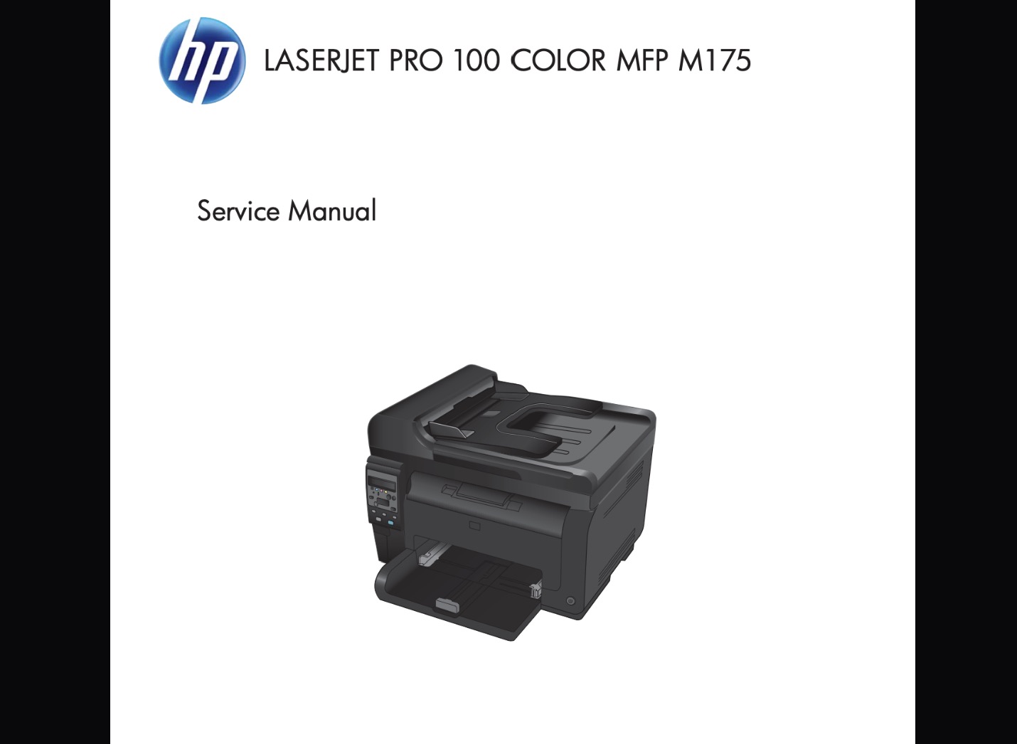 HP Color LaserJet Pro 100 color MFP M175 <br> Service Manual, Parts and Diagrams
