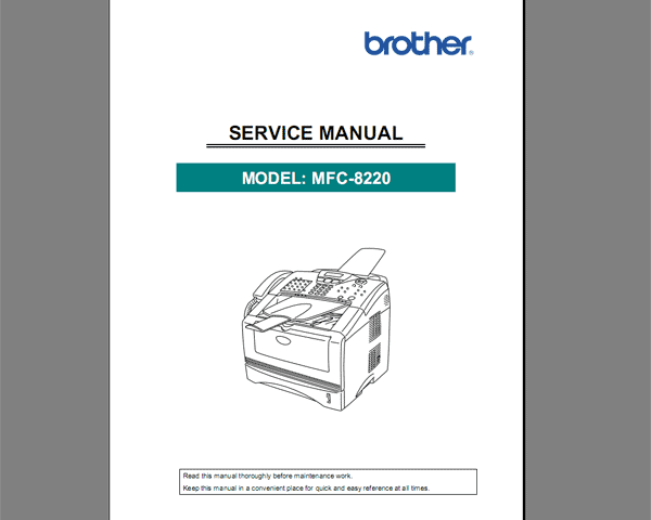 Brother Facsimile  MFC-8220 Service Manual and Circuit Diagrams