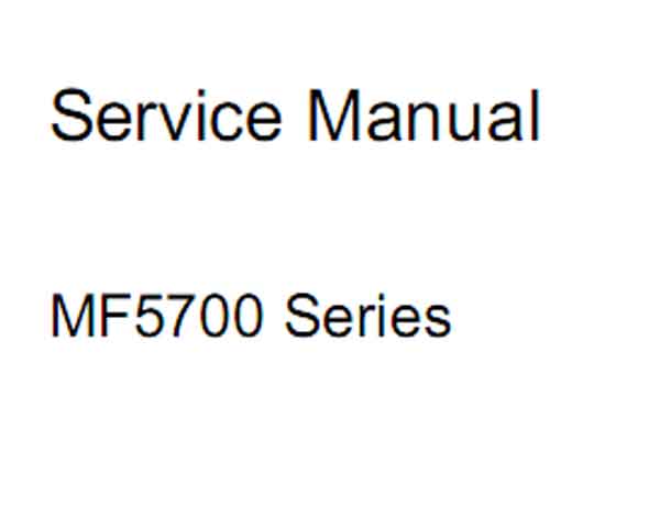 CANON MF5700 Series Service Manual
