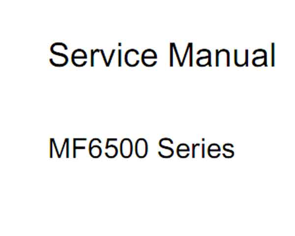 CANON MF6500 Series Service Manual