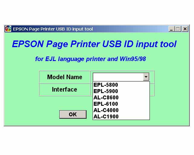 Epson AL-C1900, 8600, EPL5800, 5900 Printers<br> Service Program