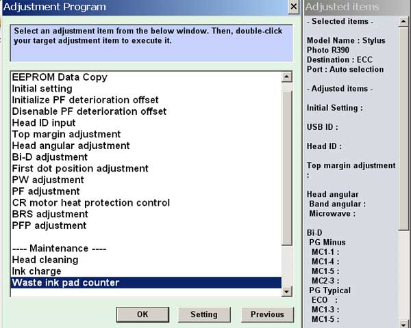 Reset Eprom Epson 1410 Adjustment Program