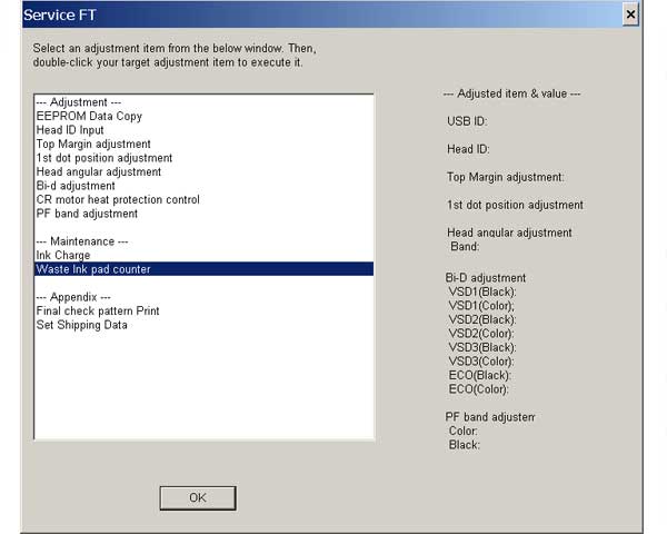 Epson <b>DX4400, CX5600</b>  Service Adjustment Program