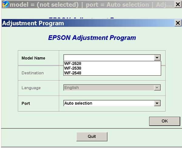 Epson <b>WorkForce WF-2528, WF-2538, WF-2548</b> (ESP, EPIL) Ver.1.0.3 Service Adjustment Program  <font color=red>New!</font>