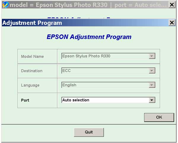 Epson <b>R330 </b> (ECC China) Ver.1.0.4 Service Adjustment Program  <font color=red>New!</font>