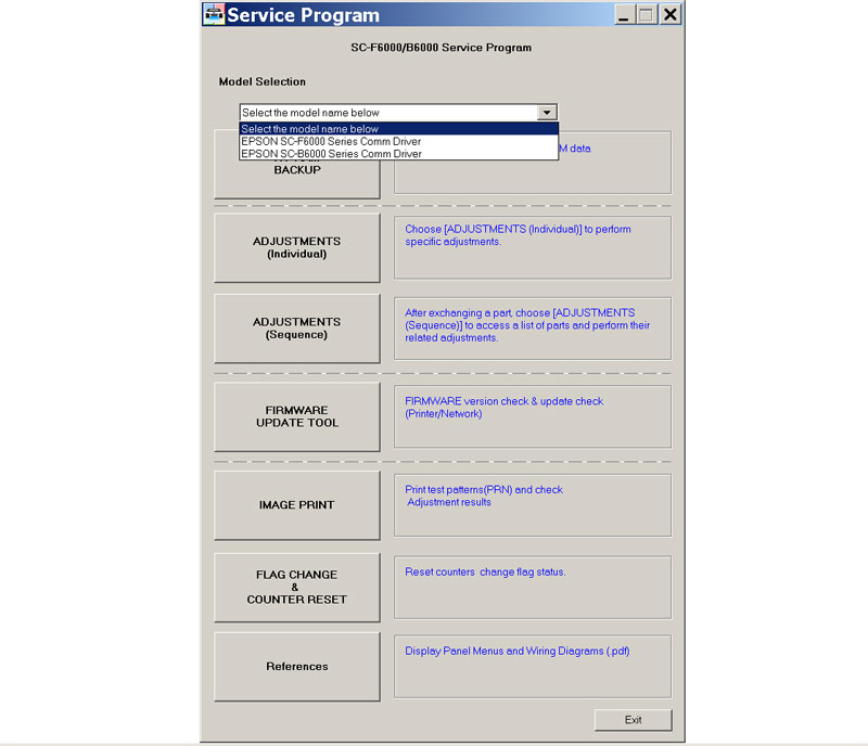 Free PDF Manual 7170 Service Program for Epson SureColor  Series SC-F7100 