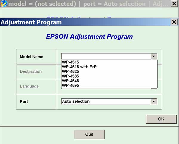 Epson <b>WorkForce WP-4515, WP-4525, WP-4535, WP-4545, WP-4595</b> (EURO) Ver.1.1.1 Service Adjustment Program  <font color=red>New!</font>