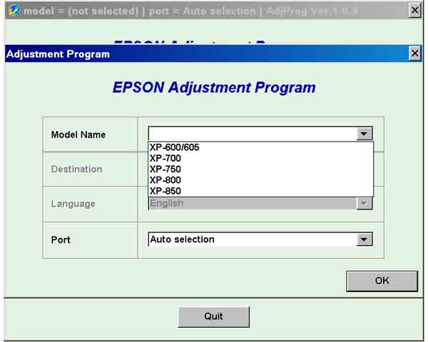 Epson XP-55, XP-510, XP-610, XP-615, XP-710, XP-810 (Euro, Belgium