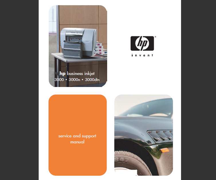 HP Business InkJet 3000 Series Printers Service Manual