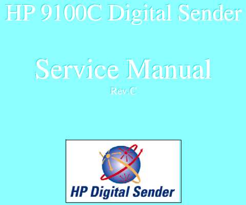 HP Digital Sender 9100C Service Manual, Parts and Diagrams