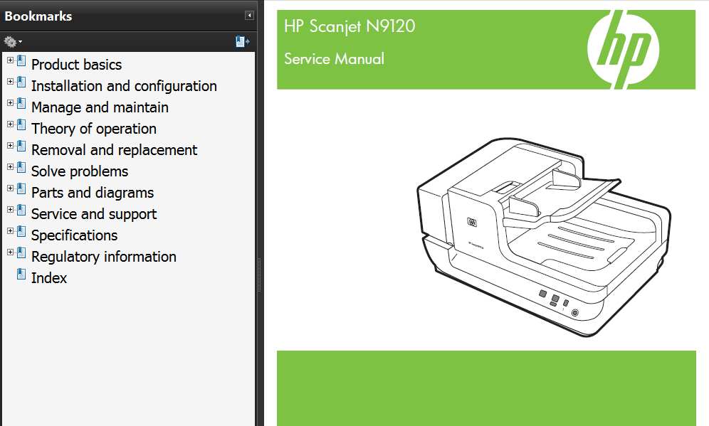 HP ScanJet N9120 Printers Service Manual