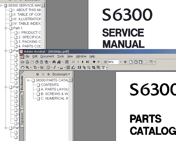 CANON i6300 printer<br> Service Manual and Parts Catalog