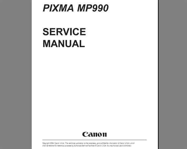 CANON MP990 Service Manual