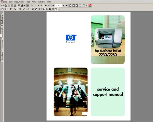 HP Business InkJet 2230, 2280 Printer Service Manual