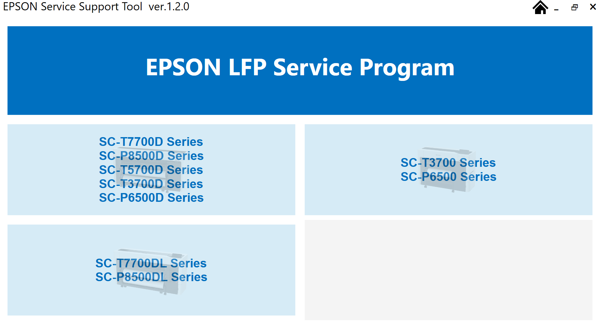 License for 1 PC for Epson  <b>Sure Color SC-P6500/P6500D/P8500D/P8500DL, SC-T3700/T3700D/T5700D/T7700D/T7700DL</b> Service Adjustment Program