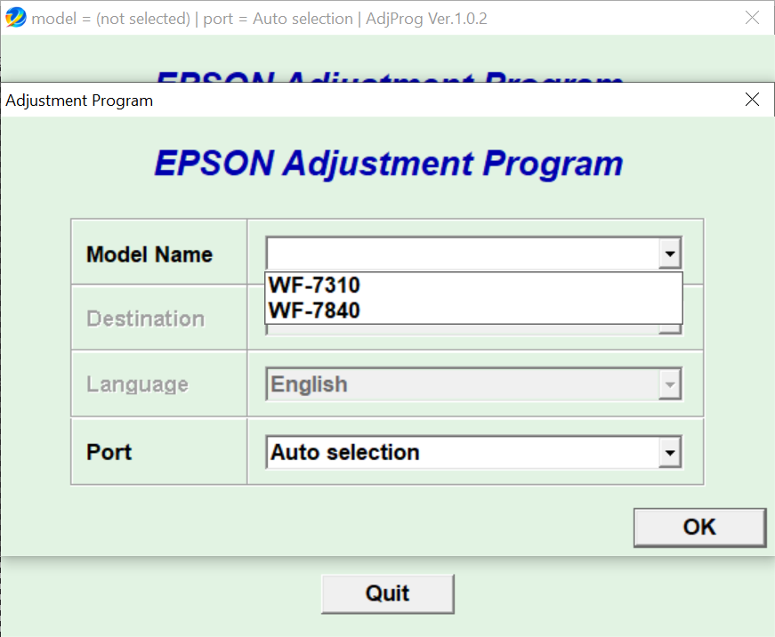 Epson <b>WorkForce WF-7310, WF-7840 </b> (EСС) Ver.1.0.2 Service Adjustment Program  FULL <font color=red>New!</font>